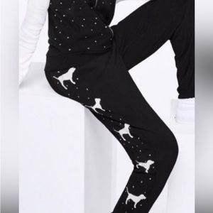 Victoria Secret PINK RHINESTONE BLING DOG JOGGERS